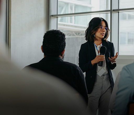 TILE-Woman Leading Team Meeting